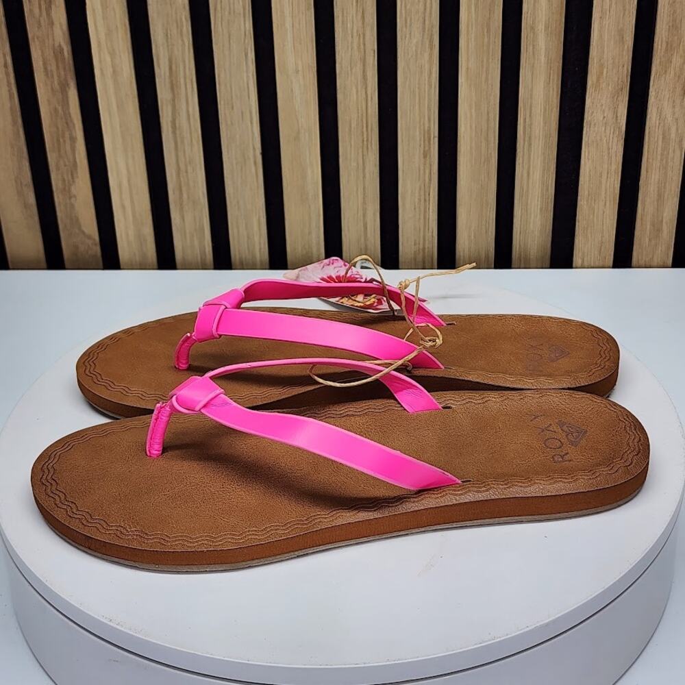 NEW - Roxy Luv Me Knot Women’s Flip Flop Sandals Platform Casual Size 6 - Picture 3 of 6
